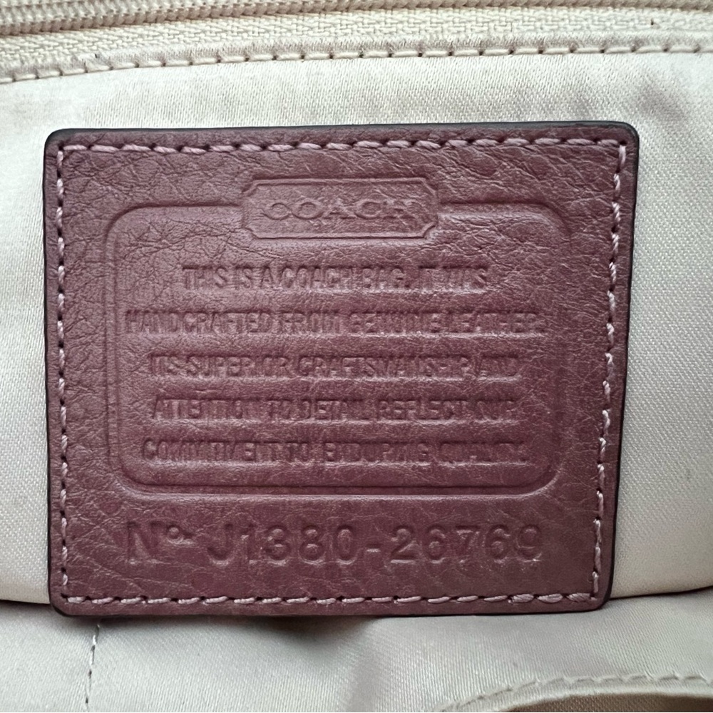 Coach Pebbled Leather Madison Tote with Original Duster - Picture 8 of 14